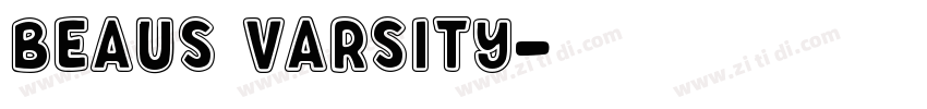 Beaus Varsity字体转换